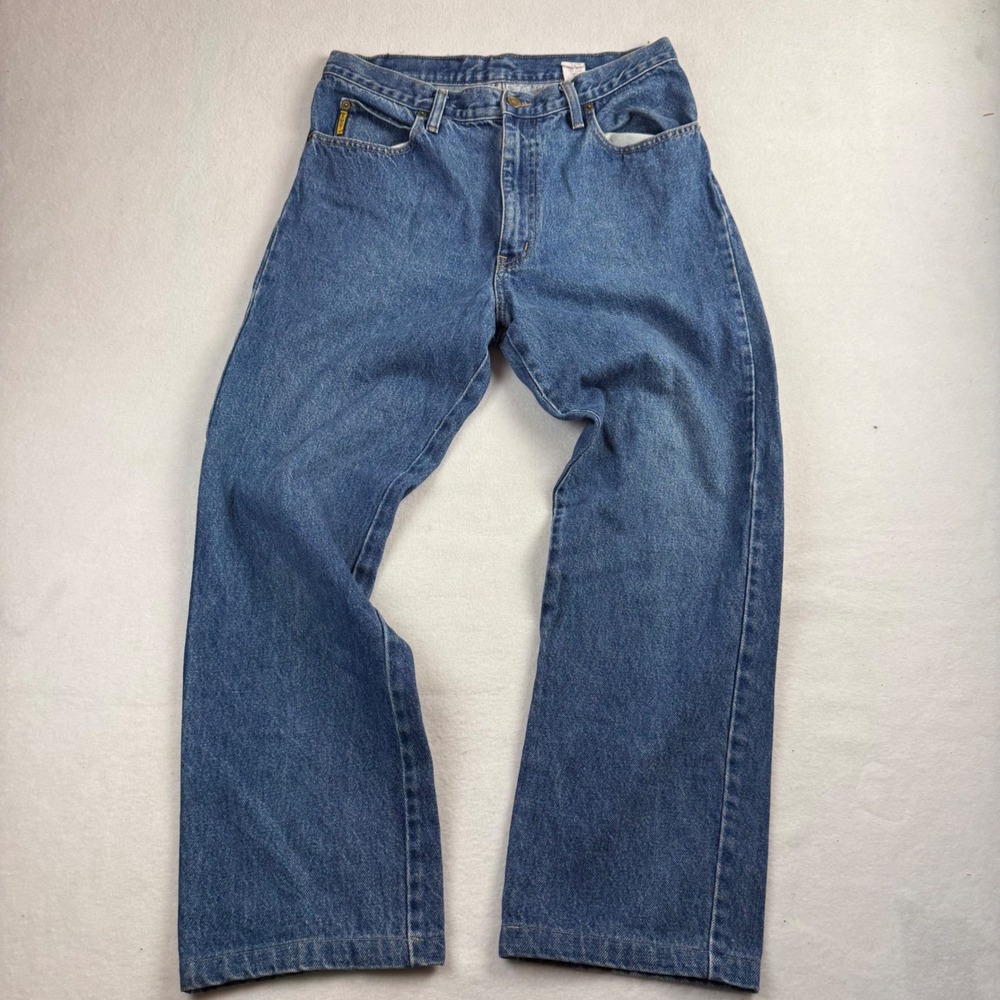 Armani Jeans Vintage Made in USA‎ Blue Straight Leg Denim Pants W32 L32